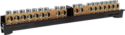 Produktbild von PE/N-Klemme mit Träger 8-Module 8M (2x9P) 16mm2 M-L 1060