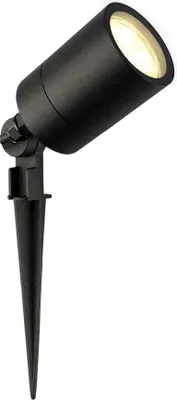 Produktbild von Ledvion - Gartenstrahler mit Erdspieß, IP65, 3W, GU10, 2700K, 220-240V, Warmweiß, LED Strahler, Gartenbeleuchtung mit Strom, Mit GU10 Leuchtmittel, Dimmbar, Wasserdicht