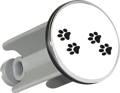 Produktbild von Huuraa Waschbeckenstöpsel Fußtapsen Tapsen 4cm höhenverstellbar Abflussstopfen Geschenkidee