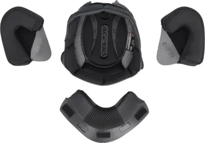Produktbild von Schwarzes ACERBIS Kinderhelminnen für den BREZZA Jet-Helm Größe 50