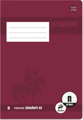 Produktbild von Staufen® 734010316 Heft PREMIUM LIN "n" - A5, 16 Blatt, Notensystem
