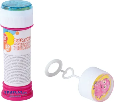 Produktbild von EDUPLAY 130291 Seifenblasen Mitgebsel mit Geduldsspiel im Schraubverschluss, je 59 ml (24er Pack)