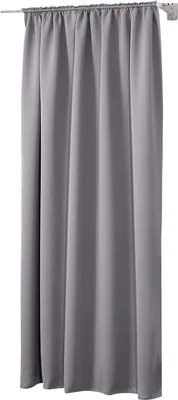 Produktbild von WOLTU Vorhang Gardinen Blickdicht mit Kräuselband für Schiene 250 g/m² Schwerer Thermovorhang, Dunkelgrau 135x225cm (1 Stück)