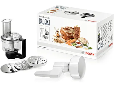 Zdjęcie produktu dla Bosch MUZXLVE1, Czarny, Biały, Stal nierdzewna, Stal nierdzewna, 1,9 kg, 400 mm, 260 mm
