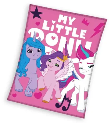 Productafbeelding van My Little Pony fleece plaid - 130 x 170 cm