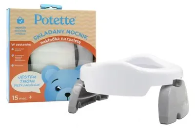 Produktbild von 2in1 Potette Plus: Babytöpfchen und Töpfcheneinlage Weiß und grau