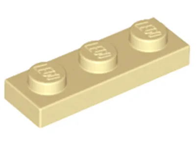 Image de Lego® 1x3 plaque 3623 - 1 pièce beige