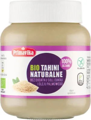 TAHINI (PASTA SEZAMOWA) BEZGLUTENOWE BIO 350 g - PRIMAVIKA