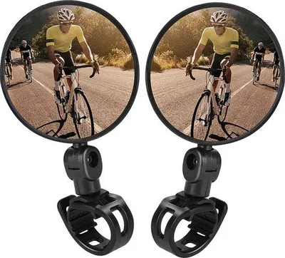 Immagine prodotto di Specchio per bicicletta - Specchio per bicicletta sul manubrio - Specchio per bicicletta - Resistente -