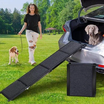 Obrázok produktu pre Skladacie schodíky pre psov, 160 cm, hliníkové, pre veľké psy