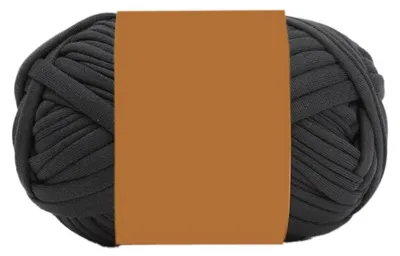 Produktbild von Häkelgarn Polyester Dunkelgrau 100g Weich für Strickprojekte