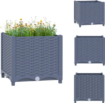Obrázok produktu pre vidaXL Zvýšený záhon 40x40x38 cm polypropylén - Kvetináče a sadenice