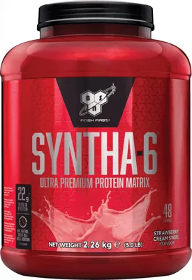 Produktbild von BSN Syntha 6 (2270g) Strawberry Cream Swirl - Eiweiße - Protein-Mischung