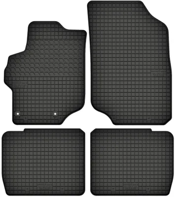 Produktbild von Gummimatten passend für  Citroen C-Elysse (ab 2012) Gummi Fußmatten Satz Schwarz + Stopper