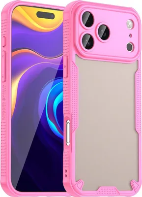 Obrázok produktu pre Puzdro pre Apple iPhone 17 Pro Max - Zadný kryt Phonesta Shockproof Armor Polopriehľadné - Ružová