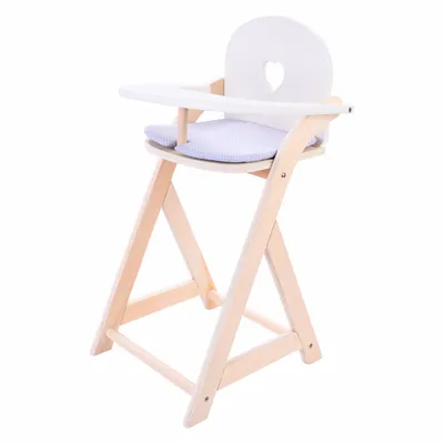 Immagine prodotto di Sedia per bambole grigio bianco
