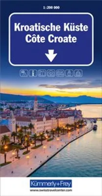 Obrázek produktu pro Kümmerly+Frey Silniční mapa Chorvatské pobřeží 1:200.000