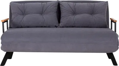 Produktbild von CALICOSY - Schlafsofa für 2 Personen mit Stoffbezug und Metallfüßen L133 cm – SANDO