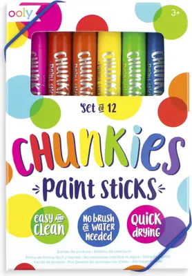 Zdjęcie produktu dla Kredki temperowe Chunkies, 12 sztuk