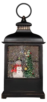 Produktbild von Laterne Schneemann 27 x 12,5 cm schwarz Anna's Collection