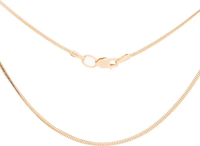 Produktbild von Golders Schlangenkette massiv aus 585 Rotgold, Silberschmuck für Damen