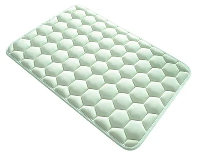 Produktbild von Badematte aus Memory-Schaum, saugfähiger Badteppich mit Wabenstruktur, schnelltrocknend, rutschfest, für Bad, Küche und Schlafzimmer