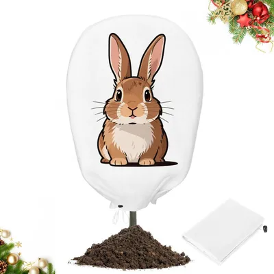 Zdjęcie produktu dla Osłona ochronna na rośliny, zimowa, 80 g/m², 120x180 cm, oddychająca, chroni przed mrozem