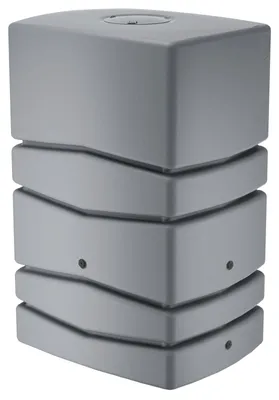 Produktbild von Regentonne eckig NEPTUN 450 Liter grau inkl. Hahn