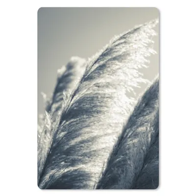 Produktbild von MuchoWow® Mauspad Mousepad Pampasgras - Schwarz - Weiß - Natur 40x60 cm - Mousepads - Maus Mat - Pad - Mausunterlage - Schreibtisch Accesoire