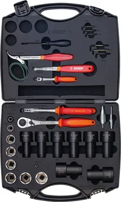 Zdjęcie produktu dla Unior 1704-US Set für Reparaturen von Federung, red