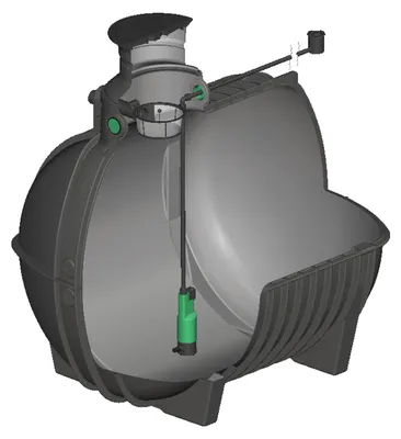 Produktbild von Regenwasser Zisterne 7500 Liter AQUA-RONDO mit Garten-Set