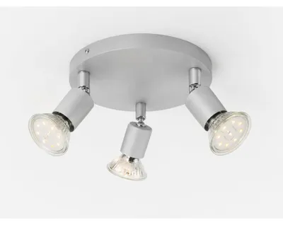 Obrázok produktu pre Stropné bodové svietidlo - 8,7 W, 780 lm, LED, otočné, GU10, teplá biela, strieborná farba