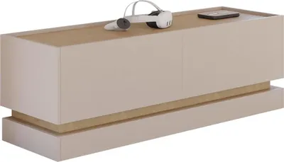 Produktbild von MIRJAN24 TV-Lowboard Zarpant 150 2K, Stilvoll Wohnzimmer, Lowboard (Farbe: Sandbeige / Eiche Cremona)