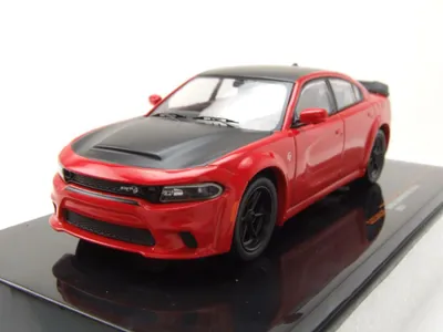 Produktbild von ixo models CLC534 Dodge Charger SRT Hellcat 2021 rot schwarz 1:43
