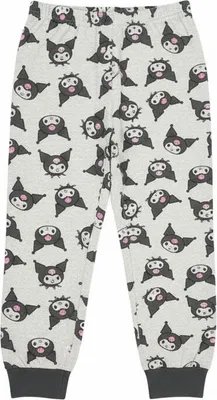 Produktbild von Zweiteiliges Kinder Pyjama-Set mit Kuromi (Langarm) Dunkelgrau 8 Jahre Disney
