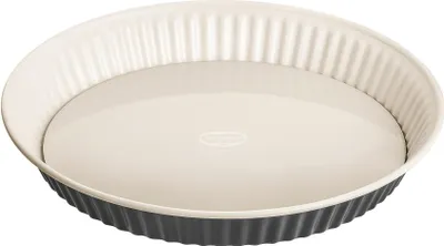 Produktbild von Zenker 4522, Quiche-Pfanne, Rund, Gerillte Oberfläche, 230 °C, Beige, Braun, Stahl