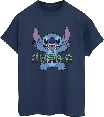 Produktbild von Disney - "Ohana" T-Shirt für Damen BI30267 (XL) (Marineblau)