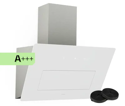 Produktbild von Klarstein SleekAir Dunstabzugshaube - 60 cm Kopffreihaube, 686 m³/h, A++ , Touch-Bedienfeld, LED-Beleuchtung 2700-6500 K, Duale Belüftung, Weiß