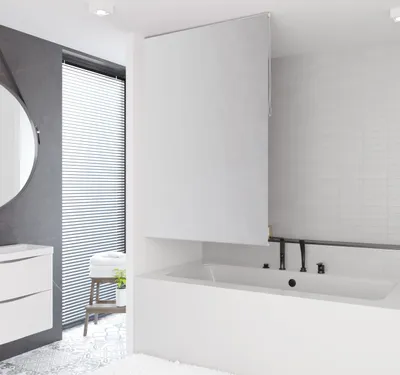 Obrázok produktu pre Základný model sprchovej rolety Uni LIGHT GREY 7 šírok na výber (100x240 cm)