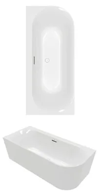 Produktbild von Villeroy & Boch Loop & Friends Oval Duo Vorwand-Badewanne, 170 x 75 cm für Eckeinbau links