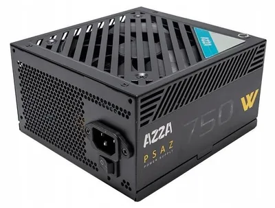 Produktbild von Azza PSAZ-750G, 750 W, 100 - 240 V, Überstrom, Überlastung, Over total voltage, Überspannung, Kurzschluß, Surge & inrush..., 20+4 pin ATX, PC, ATX