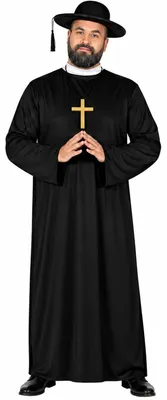 Immagine prodotto di Religione Sacerdote Chierico Costume Sacro Chiesa Carnevale Festa Tuta Paramento Religioso Monaco Capitano Monastero Abbigliamento Rosso, Taglia: 56 - 58 (XXL) Colore: Nero
