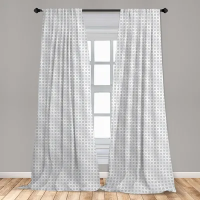 Produktbild von Abakuhaus, Fenstervorhänge, Rund Oval Pattern, 2-Panel-Set, 150 x 225 cm