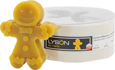 Produktbild von Łysoń Silikonform Herr Lebkuchen, festlich