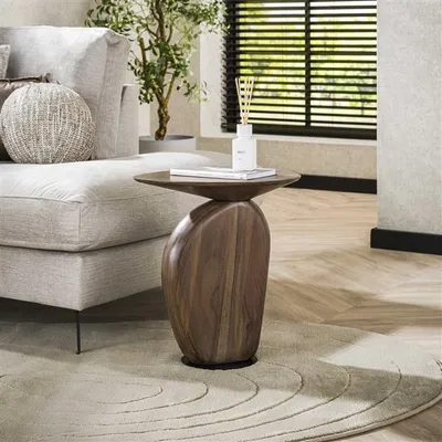 Produktbild von Hoyz Collection - Beistelltisch Art Solid - Massive Akazie, glasiert, braun