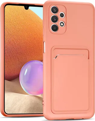 Produktbild von Conie Schutzhülle für Samsung Galaxy A13 4G mit Kartenfach Tasche Case Cover Bumper Silikon Hülle in Rosa
