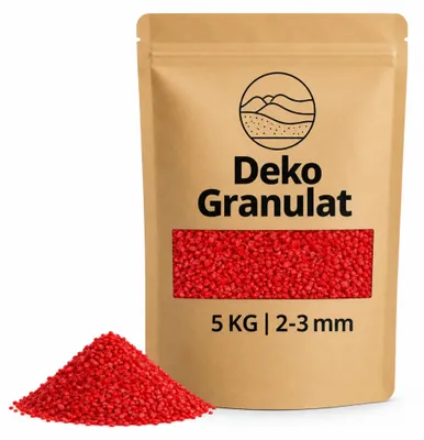 Produktbild von Deko-Granulat rot Ø 2 - 3 mm als Gläser, Vasen Streudeko