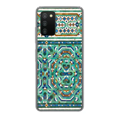 Produktbild von MuchoWow® Handyhülle Schutzhülle Hülle für Samsung Galaxy A03s Eine traditionelle marokkanische Mosaikdekoration Silikon Softcase Handy Hülle - Schutz
