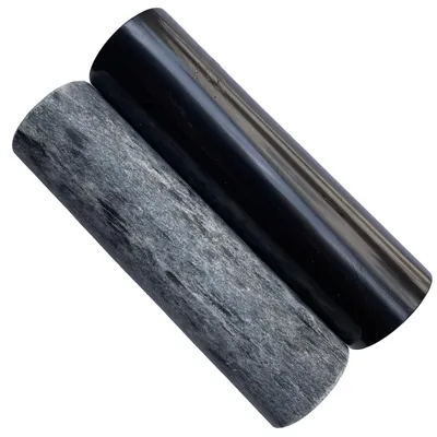 Shungite & Speckstein Harmonizer Set, 2 Stück, poliert