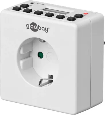 Produktbild von Goobay Digitale Zeitschaltuhr, 16 A, 3600 W, Weiß